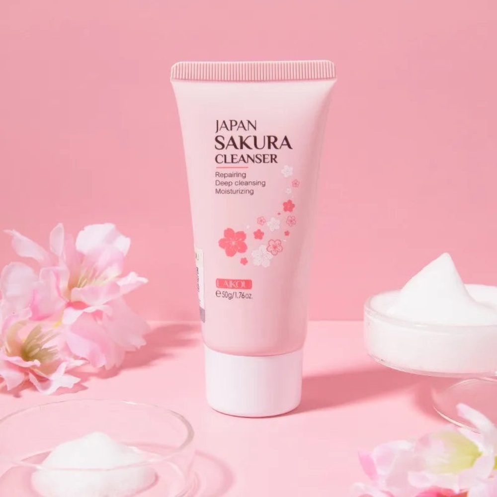 LAIKOU Japan Sakura Cleanser -Gentle Facial Cleanser- Deep clean skin care